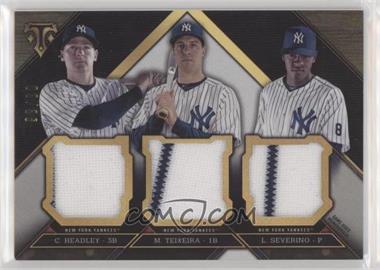 2016 Topps Triple Threads - Triple Threads Relic Combos #TTRC-HTS - Chase Headley, Mark Teixeira, Luis Severino /36