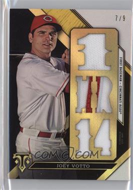 2016 Topps Triple Threads - Triple Threads Relics - Gold #TTR-JVO3 - Joey Votto /9