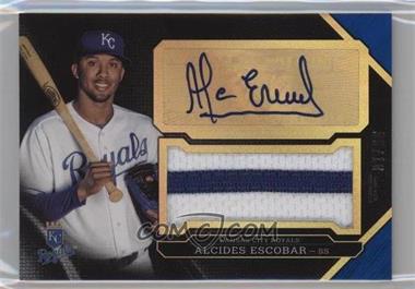 2016 Topps Triple Threads - Triple Threads Unity Auto Jumbo Relics - Sapphire #UAJR-AE - Alcides Escobar /10