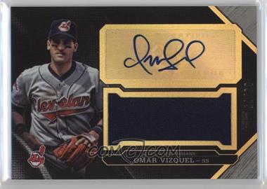 2016 Topps Triple Threads - Triple Threads Unity Auto Jumbo Relics - Silver #UAJR-OV - Omar Vizquel /75