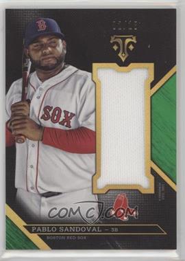 2016 Topps Triple Threads - Triple Threads Unity Single Jumbo Relics - Emerald #UJR-PSD - Pablo Sandoval /18