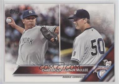 2016 Topps Update Series - [Base] #US3 - Rookie Combos - Chad Green, Conor Mullee