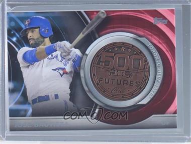 2016 Topps Update Series - Retail 500 HR Futures Club Medallion - Bronze #500M-10 - Jose Bautista