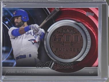 2016 Topps Update Series - Retail 500 HR Futures Club Medallion - Bronze #500M-10 - Jose Bautista