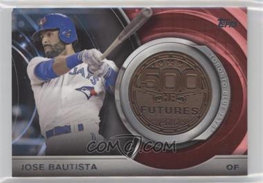 2016 Topps Update Series - Retail 500 HR Futures Club Medallion - Bronze #500M-10 - Jose Bautista