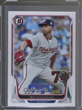 2017 Bowman - 70th Anniversary Buybacks - Bronze #2014-141 - Gio Gonzalez