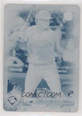 2017 Bowman - [Base] - Printing Plate Cyan #60 - Jorge Alfaro /1