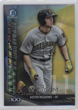 2017 Bowman - Chrome Bowman Scouts Top 100 #BTP-11 - Austin Meadows