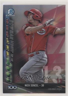 2017 Bowman - Chrome Bowman Scouts Top 100 #BTP-13 - Nick Senzel