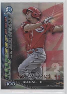 2017 Bowman - Chrome Bowman Scouts Top 100 #BTP-13 - Nick Senzel