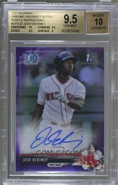 2017 Bowman - Chrome Prospect Autographs - Purple Refractor #CPA-JO - Josh Ockimey /250 [BGS 9.5 GEM MINT]