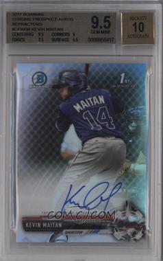 2017 Bowman - Chrome Prospect Autographs - Refractor #CPA-KM - Kevin Maitan /499 [BGS 9.5 GEM MINT]