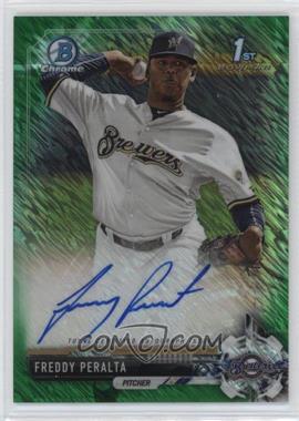 2017 Bowman - Chrome Prospect Autographs - Retail Green Shimmer Refractor #CPA-FP - Freddy Peralta /99