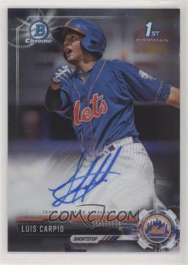 2017 Bowman - Chrome Prospect Autographs #CPA-LCA - Luis Carpio