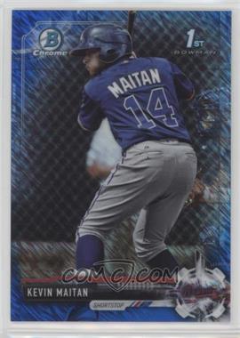 2017 Bowman - Chrome Prospects - Blue Shimmer Refractor #BCP100 - Kevin Maitan