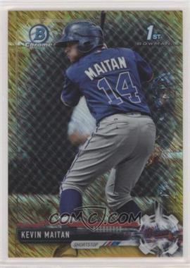 2017 Bowman - Chrome Prospects - Gold Refractor #BCP100 - Kevin Maitan /50