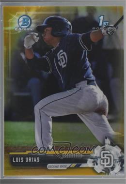 2017 Bowman - Chrome Prospects - Gold Refractor #BCP107 - Luis Urias /50 [Noted]