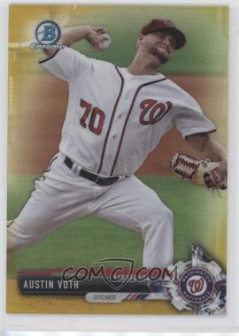 2017 Bowman - Chrome Prospects - Gold Refractor #BCP60 - Austin Voth /50