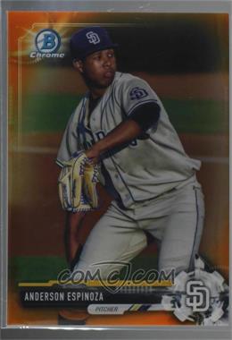 2017 Bowman - Chrome Prospects - Orange Refractor #BCP54 - Anderson Espinoza /25 [Noted]