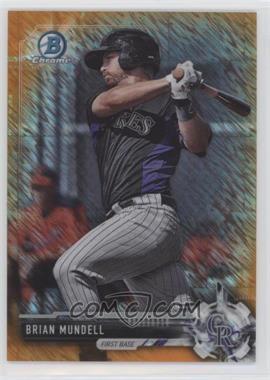 2017 Bowman - Chrome Prospects - Orange Shimmer Refractor #BCP86 - Brian Mundell /25