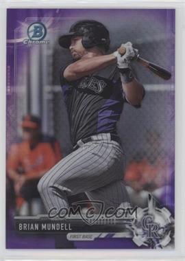 2017 Bowman - Chrome Prospects - Purple Refractor #BCP86 - Brian Mundell /250