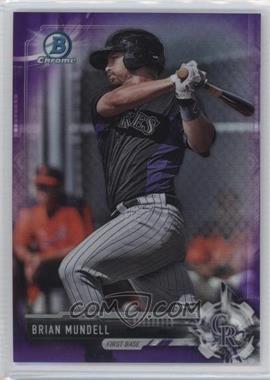 2017 Bowman - Chrome Prospects - Purple Refractor #BCP86 - Brian Mundell /250