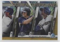 Corey Ray, Brett Phillips, Lewis Brinson #/50