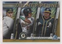 A.J. Puk, Yairo Munoz, Franklin Barreto #/50