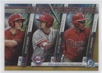 Mickey Moniak, Dylan Cozens, J.P. Crawford #/50