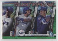 Yadier Alvarez, Willie Calhoun, Cody Bellinger #/99