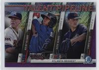 Kolby Allard, Ozzie Albies, Chris Ellis #/250