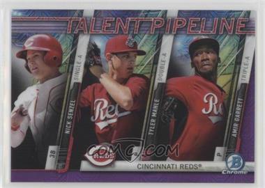 2017 Bowman - Chrome Talent Pipeline - Mega Box Purple Refractor #TPM-CIN - Nick Senzel, Tyler Mahle, Amir Garrett /250