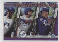 Yadier Alvarez, Willie Calhoun, Cody Bellinger #/250