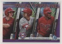 Mickey Moniak, Dylan Cozens, J.P. Crawford #/250