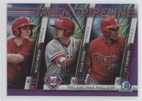 Mickey Moniak, Dylan Cozens, J.P. Crawford #/250