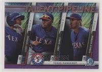 Leody Taveras, Andy Ibanez, Ronald Guzman #/250