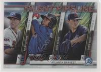 Kolby Allard, Ozzie Albies, Chris Ellis