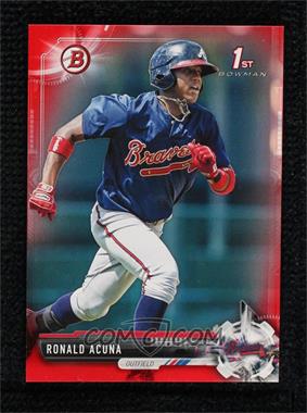 2017 Bowman - Prospects - Red #BP127 - Ronald Acuna /5