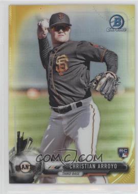 2017 Bowman Chrome - [Base] - Gold Refractor #29 - Christian Arroyo /50