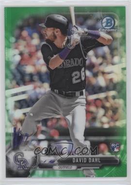 2017 Bowman Chrome - [Base] - Green Refractor #31 - David Dahl /99