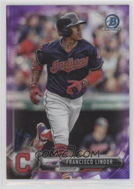 2017 Bowman Chrome - [Base] - Purple Refractor #23 - Francisco Lindor /250