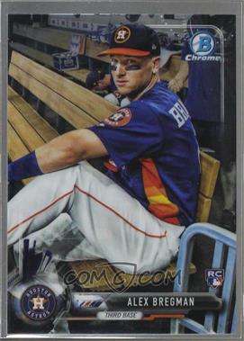 2017 Bowman Chrome - [Base] #12.2 - Rookie Photo Variation - Alex Bregman (Blue Jersey)