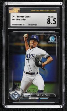 2017 Bowman Chrome - [Base] #69 - Chris Archer [CSG 8.5 NM/Mint+]