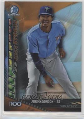 2017 Bowman Chrome - Bowman Scouts Updates - Orange Refractor #BSU-AR - Adrian Rondon /25