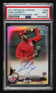 2017 Bowman Chrome - Chrome Rookie Autographs - Refractor #BCAR-AG - Amir Garrett /499 [PSA 9 MINT]