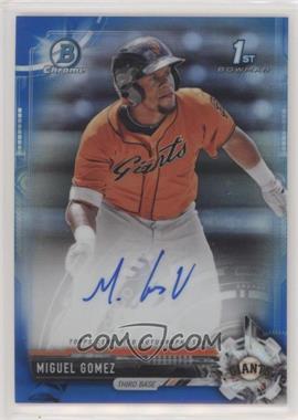 2017 Bowman Chrome - Prospect Autographs - Blue Refractor #CPA-MG - Miguel Gomez /150