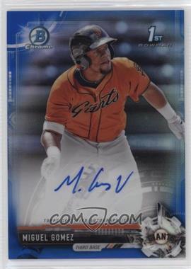 2017 Bowman Chrome - Prospect Autographs - Blue Refractor #CPA-MG - Miguel Gomez /150