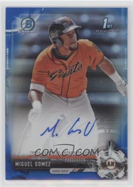 2017 Bowman Chrome - Prospect Autographs - Blue Refractor #CPA-MG - Miguel Gomez /150