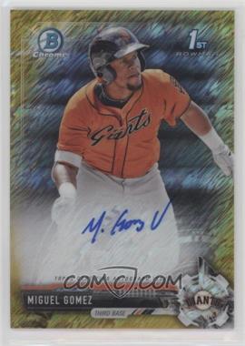 2017 Bowman Chrome - Prospect Autographs - Gold Shimmer Refractor #CPA-MG - Miguel Gomez /50