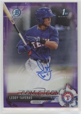 2017 Bowman Chrome - Prospect Autographs - Purple Refractor #CPA-LT - Leody Taveras /250